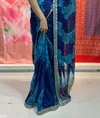 Gerua By Stavan Pure Chiffon With Embroidery Work Saree
